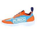 Zapatillas Munich zapatos Niño modelo Jony kid 12 Naranja Elástico