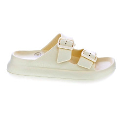 Sandalias Duuo zapatos Mujer modelo Eva Curvi 013 Amarillo Hebillas
