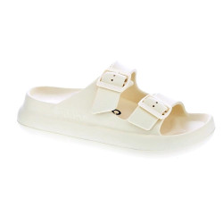 Sandalias Duuo zapatos Mujer modelo Eva Curvi 013 Amarillo Hebillas 2