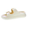 Sandalias Duuo zapatos Mujer modelo Eva Curvi 013 Amarillo Hebillas