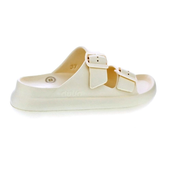 Sandalias Duuo zapatos Mujer modelo Eva Curvi 013 Amarillo Hebillas