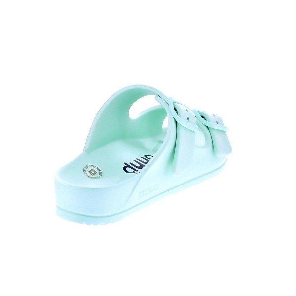 Sandalias Duuo zapatos Mujer modelo Eva Flat 66 Verde Hebillas