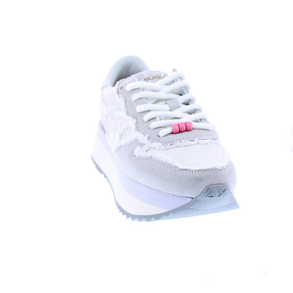 Zapatillas Sun68 AX zapatos Mujer modelo Big Stargirl Blanco Cordón