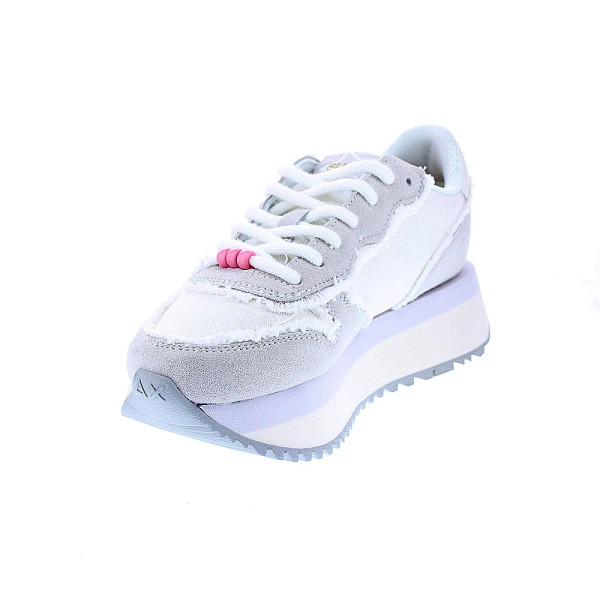 Zapatillas Sun68 AX zapatos Mujer modelo Big Stargirl Blanco Cordón