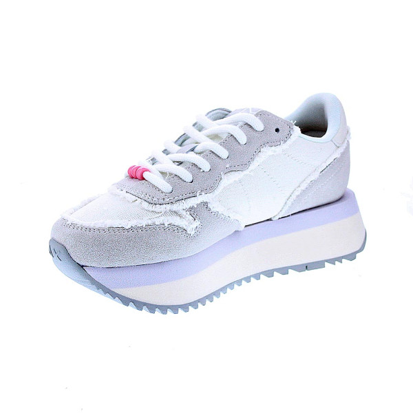 Zapatillas Sun68 AX zapatos Mujer modelo Big Stargirl Blanco Cordón