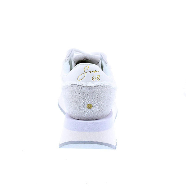 Zapatillas Sun68 AX zapatos Mujer modelo Big Stargirl Blanco Cordón