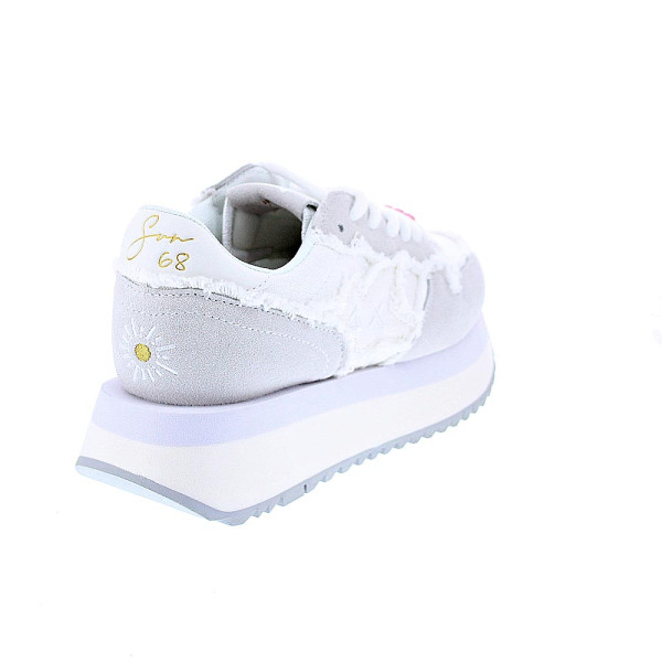 Zapatillas Sun68 AX zapatos Mujer modelo Big Stargirl Blanco Cordón