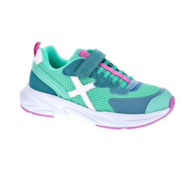Zapatillas Munich zapatos Niña modelo Mini Track VCO 105 Verde Velcro