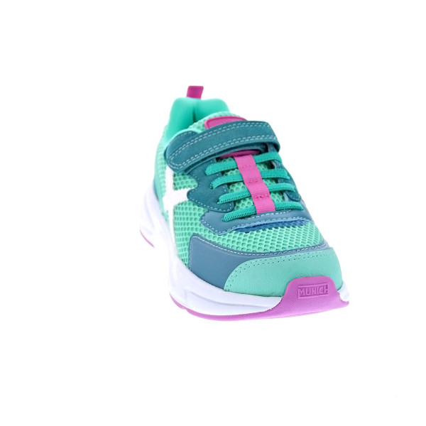 Zapatillas Munich zapatos Niña modelo Mini Track VCO 105 Verde Velcro