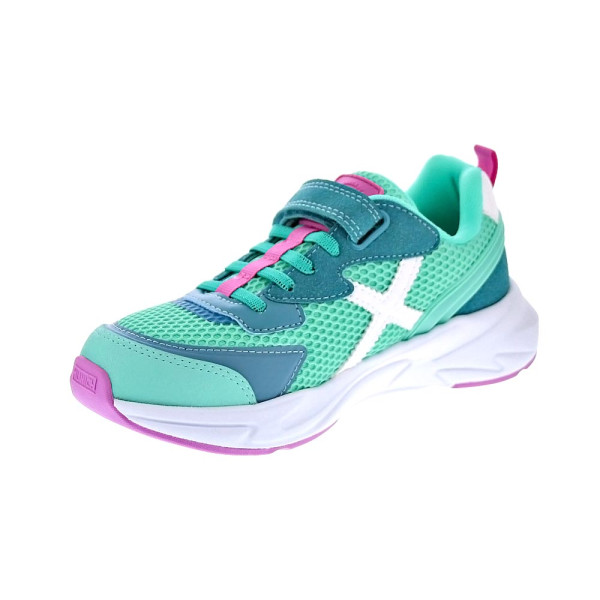 Zapatillas Munich zapatos Niña modelo Mini Track VCO 105 Verde Velcro