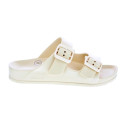 Sandalias Duuo zapatos Mujer modelo Eva Flat 65 Beige Hebillas