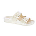 Sandalias Duuo zapatos Mujer modelo Eva Flat 65 Beige Hebillas
