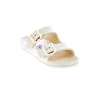 Sandalias Duuo zapatos Mujer modelo Eva Flat 65 Beige Hebillas
