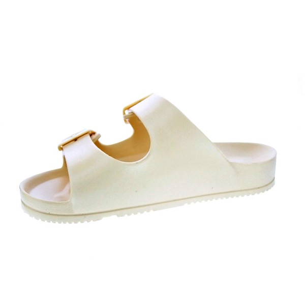 Sandalias Duuo zapatos Mujer modelo Eva Flat 65 Beige Hebillas