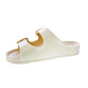 Sandalias Duuo zapatos Mujer modelo Eva Flat 65 Beige Hebillas
