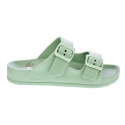 Sandalias Duuo zapatos Mujer modelo Eva Flat 74 Verde Hebillas