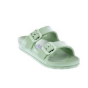 Sandalias Duuo zapatos Mujer modelo Eva Flat 74 Verde Hebillas