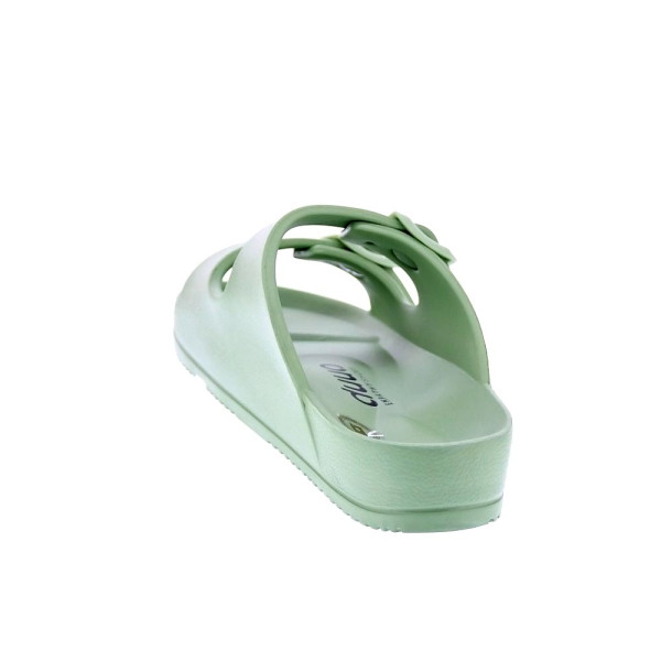 Sandalias Duuo zapatos Mujer modelo Eva Flat 74 Verde Hebillas