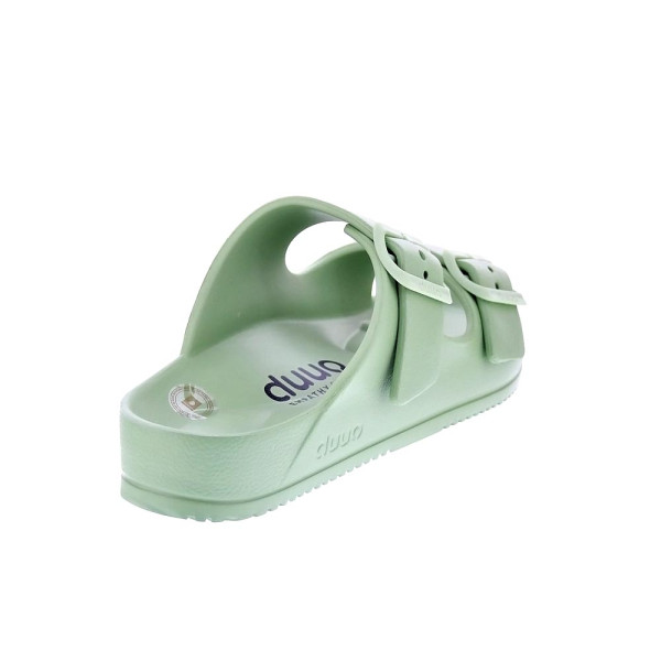 Sandalias Duuo zapatos Mujer modelo Eva Flat 74 Verde Hebillas