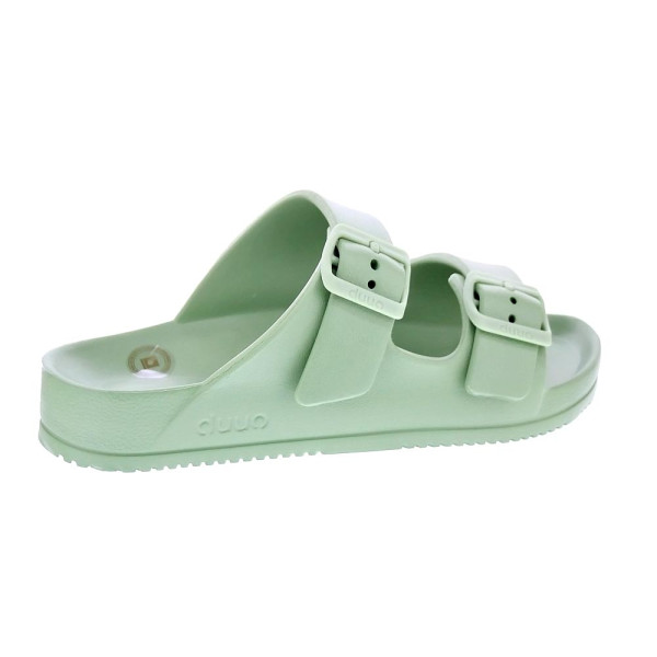 Sandalias Duuo zapatos Mujer modelo Eva Flat 74 Verde Hebillas