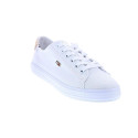 Zapatillas Tommy Hilfiger zapatos Mujer modelo Vulc Canvas combi oro Blanco Cordón