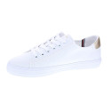 Zapatillas Tommy Hilfiger zapatos Mujer modelo Vulc Canvas combi oro Blanco Cordón