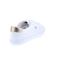 Zapatillas Tommy Hilfiger zapatos Mujer modelo Vulc Canvas combi oro Blanco Cordón