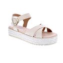 Sandalias Mtng zapatos Mujer modelo Amelie Beige Hebilla
