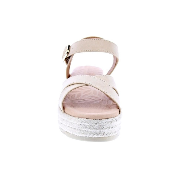 Sandalias Mtng zapatos Mujer modelo Amelie Beige Hebilla