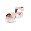 Sandalias Mtng zapatos Mujer modelo Amelie Beige Hebilla