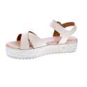 Sandalias Mtng zapatos Mujer modelo Amelie Beige Hebilla