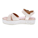 Sandalias Mtng zapatos Mujer modelo Amelie Beige Hebilla