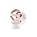 Sandalias Mtng zapatos Mujer modelo Amelie Beige Hebilla