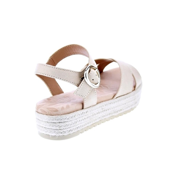 Sandalias Mtng zapatos Mujer modelo Amelie Beige Hebilla