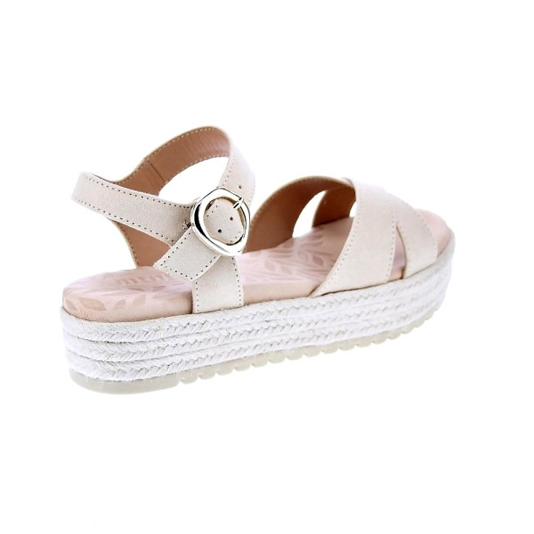 Sandalias Mtng zapatos Mujer modelo Amelie Beige Hebilla