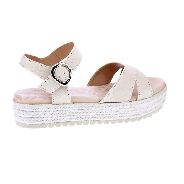 Sandalias Mtng zapatos Mujer modelo Amelie Beige Hebilla