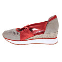 Sandalias Gioseppo zapatos Mujer modelo Darlington Beige Elástico