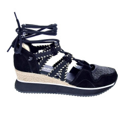 Alpargatas Gioseppo zapatos Mujer modelo Griswold 74272 Negro Cordón