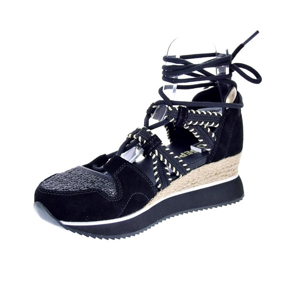 Alpargatas Gioseppo zapatos Mujer modelo Griswold 74272 Negro Cordón