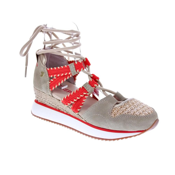 Alpargatas Gioseppo zapatos Mujer modelo Griswold 74272 Beige Cordón