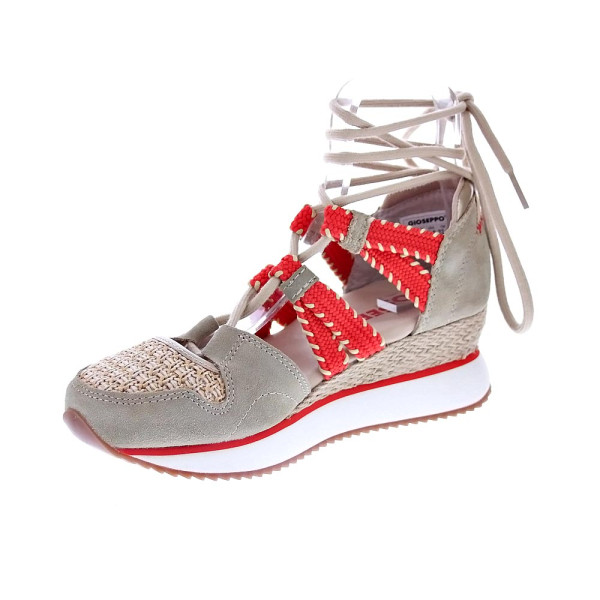 Alpargatas Gioseppo zapatos Mujer modelo Griswold 74272 Beige Cordón