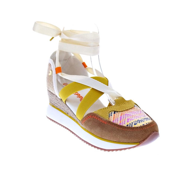 Alpargatas Gioseppo zapatos Mujer modelo Littleton Marrón Elástico