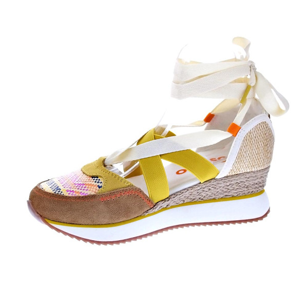 Alpargatas Gioseppo zapatos Mujer modelo Littleton Marrón Elástico