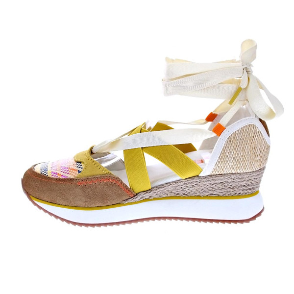 Alpargatas Gioseppo zapatos Mujer modelo Littleton Marrón Elástico