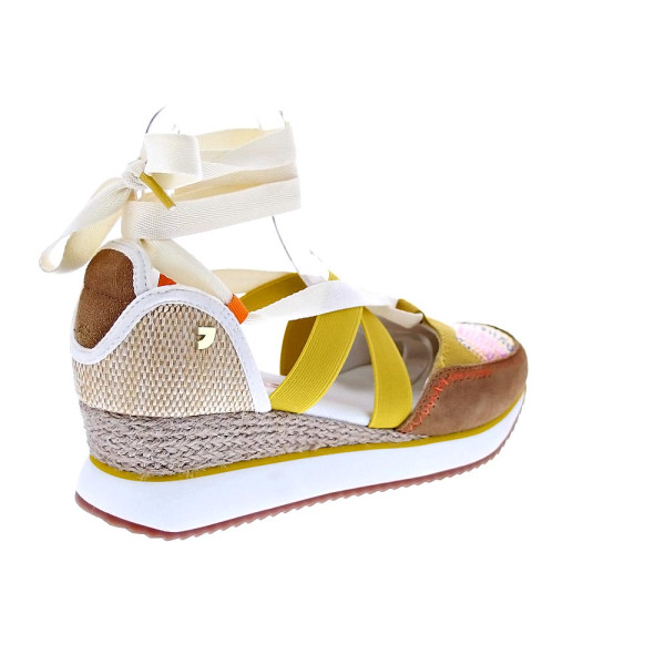 Alpargatas Gioseppo zapatos Mujer modelo Littleton Marrón Elástico