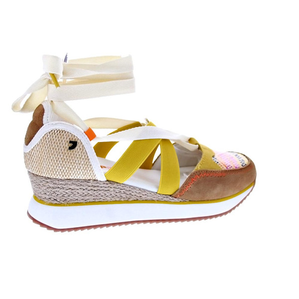 Alpargatas Gioseppo zapatos Mujer modelo Littleton Marrón Elástico