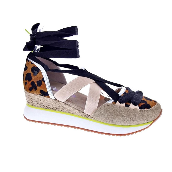 Alpargatas Gioseppo zapatos Mujer modelo Ludlow Marrón Elástico