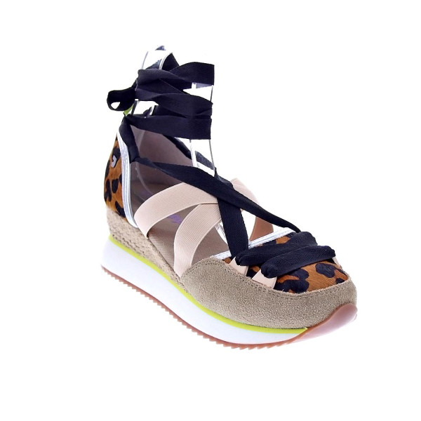 Alpargatas Gioseppo zapatos Mujer modelo Ludlow Marrón Elástico