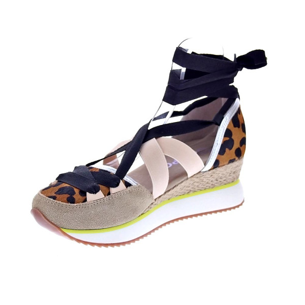 Alpargatas Gioseppo zapatos Mujer modelo Ludlow Marrón Elástico