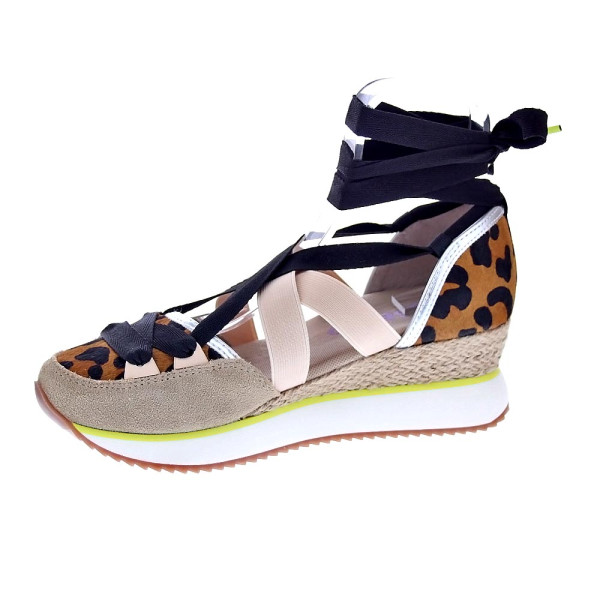 Alpargatas Gioseppo zapatos Mujer modelo Ludlow Marrón Elástico